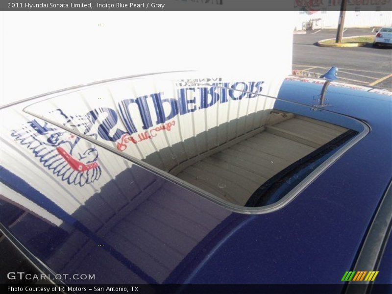 Indigo Blue Pearl / Gray 2011 Hyundai Sonata Limited
