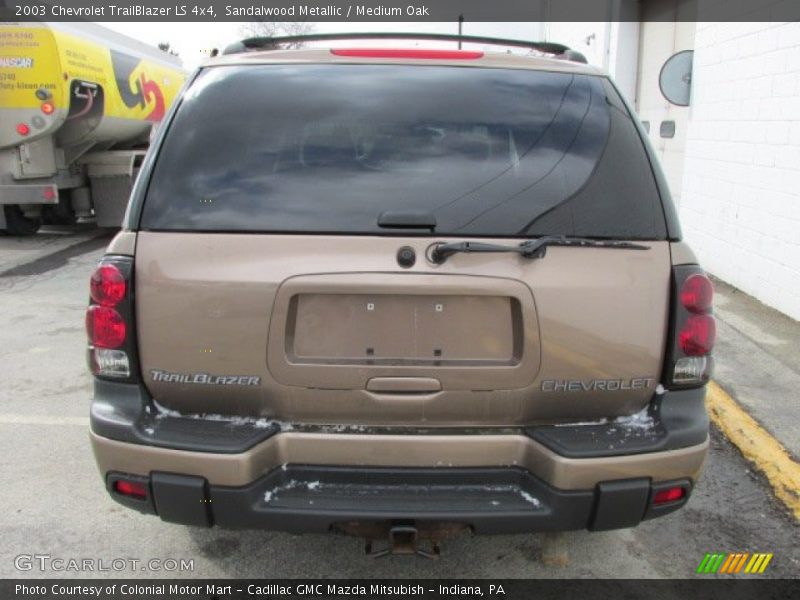 Sandalwood Metallic / Medium Oak 2003 Chevrolet TrailBlazer LS 4x4