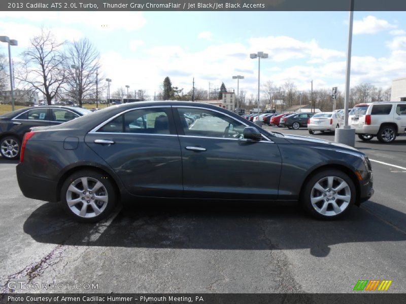 Thunder Gray ChromaFlair / Jet Black/Jet Black Accents 2013 Cadillac ATS 2.0L Turbo
