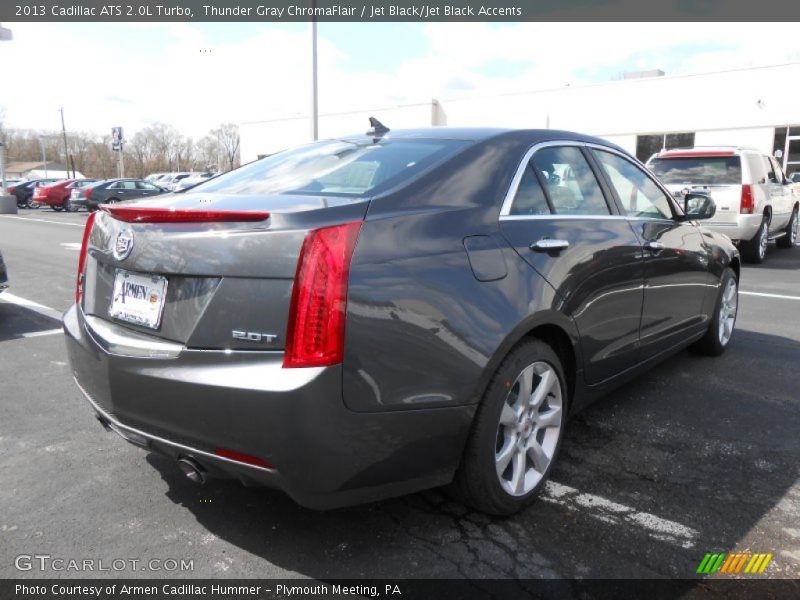 Thunder Gray ChromaFlair / Jet Black/Jet Black Accents 2013 Cadillac ATS 2.0L Turbo