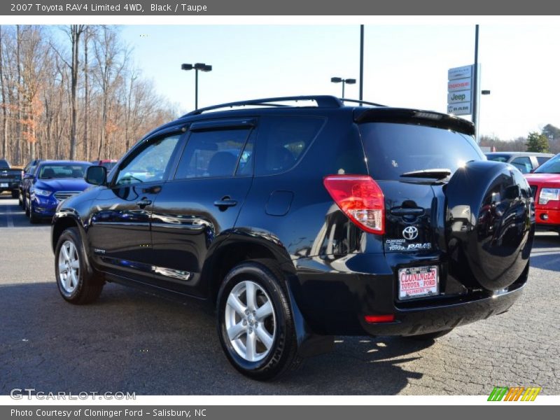 Black / Taupe 2007 Toyota RAV4 Limited 4WD