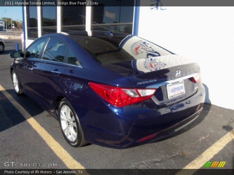 Indigo Blue Pearl / Gray 2011 Hyundai Sonata Limited