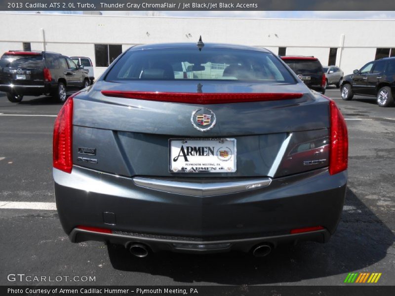 Thunder Gray ChromaFlair / Jet Black/Jet Black Accents 2013 Cadillac ATS 2.0L Turbo