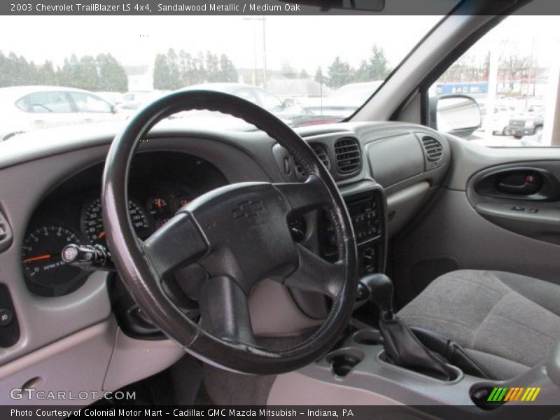 Sandalwood Metallic / Medium Oak 2003 Chevrolet TrailBlazer LS 4x4