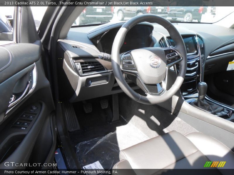 Thunder Gray ChromaFlair / Jet Black/Jet Black Accents 2013 Cadillac ATS 2.0L Turbo