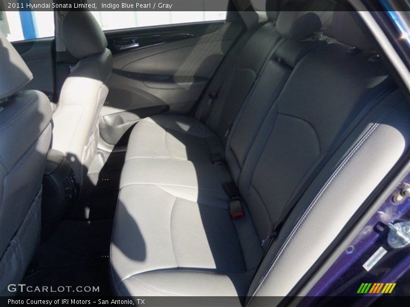 Indigo Blue Pearl / Gray 2011 Hyundai Sonata Limited