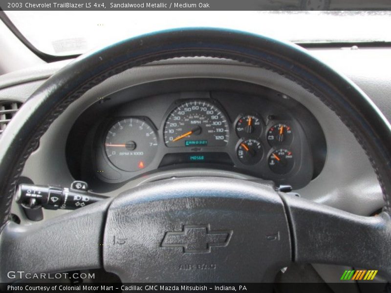 Sandalwood Metallic / Medium Oak 2003 Chevrolet TrailBlazer LS 4x4