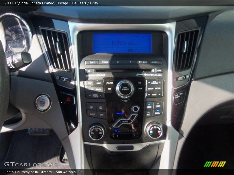 Indigo Blue Pearl / Gray 2011 Hyundai Sonata Limited