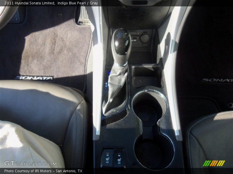 Indigo Blue Pearl / Gray 2011 Hyundai Sonata Limited