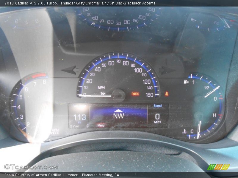 Thunder Gray ChromaFlair / Jet Black/Jet Black Accents 2013 Cadillac ATS 2.0L Turbo