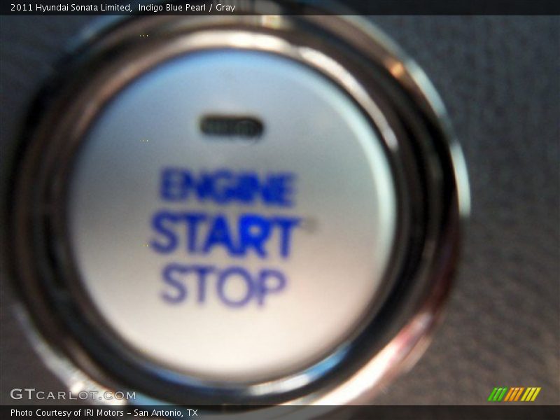 Indigo Blue Pearl / Gray 2011 Hyundai Sonata Limited