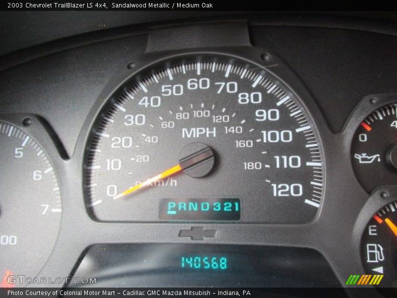 Sandalwood Metallic / Medium Oak 2003 Chevrolet TrailBlazer LS 4x4