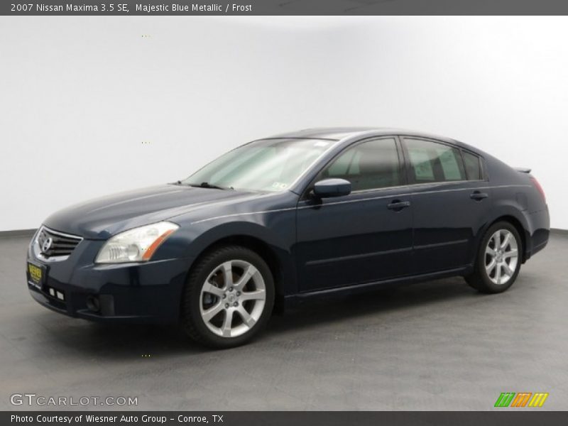 Majestic Blue Metallic / Frost 2007 Nissan Maxima 3.5 SE