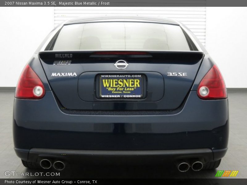 Majestic Blue Metallic / Frost 2007 Nissan Maxima 3.5 SE