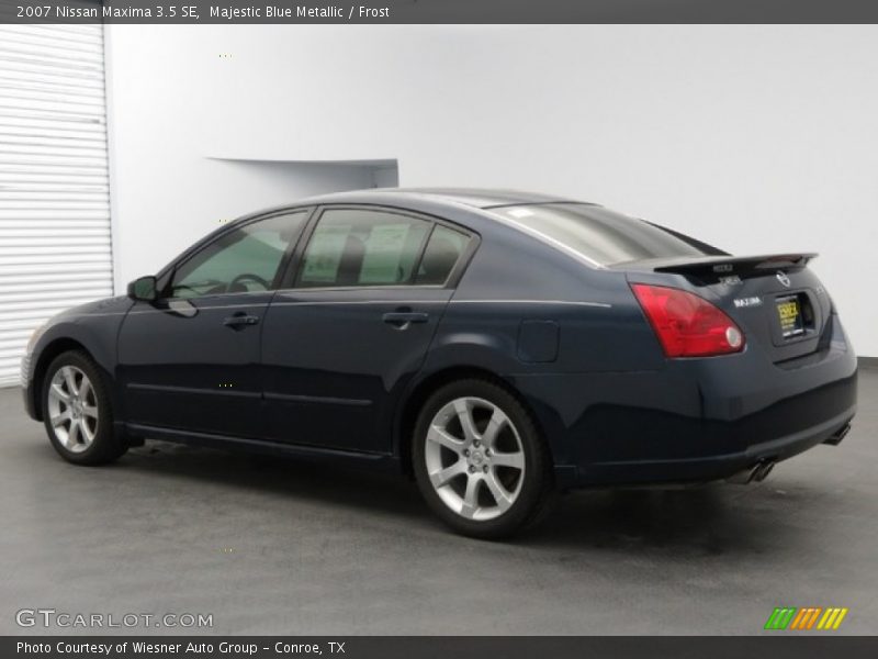 Majestic Blue Metallic / Frost 2007 Nissan Maxima 3.5 SE