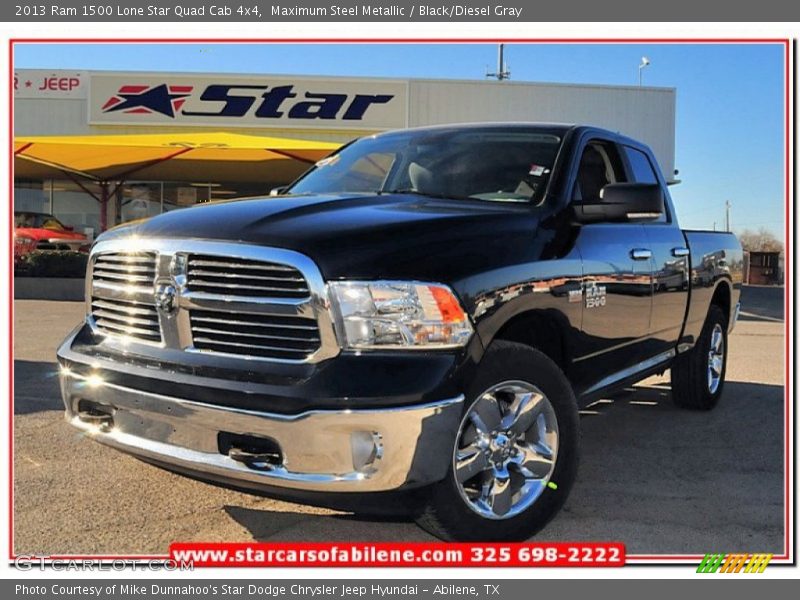Maximum Steel Metallic / Black/Diesel Gray 2013 Ram 1500 Lone Star Quad Cab 4x4