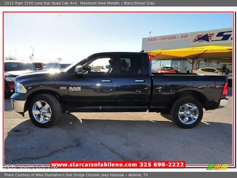 Maximum Steel Metallic / Black/Diesel Gray 2013 Ram 1500 Lone Star Quad Cab 4x4