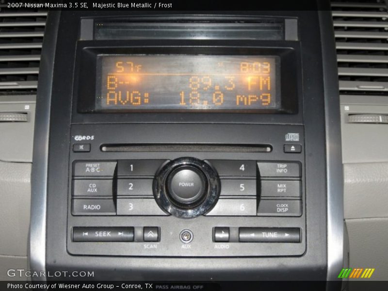 Majestic Blue Metallic / Frost 2007 Nissan Maxima 3.5 SE
