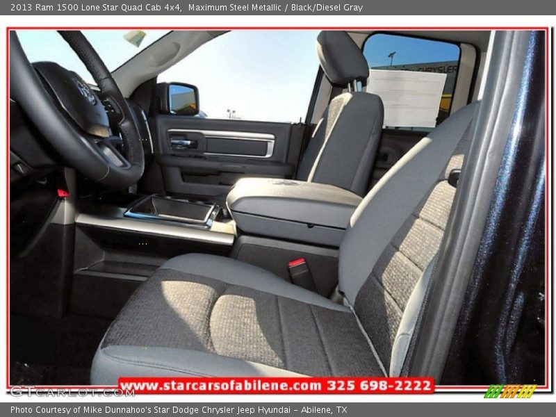 Maximum Steel Metallic / Black/Diesel Gray 2013 Ram 1500 Lone Star Quad Cab 4x4
