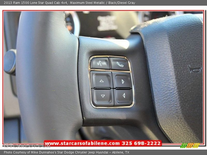 Maximum Steel Metallic / Black/Diesel Gray 2013 Ram 1500 Lone Star Quad Cab 4x4