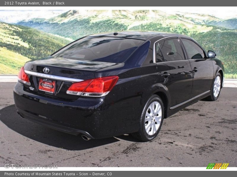 Black / Black 2012 Toyota Avalon