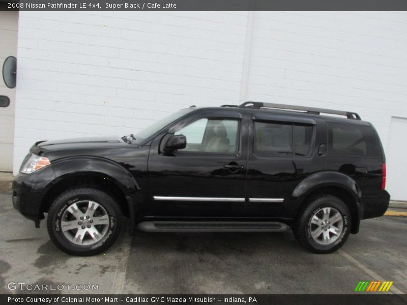 Super Black / Cafe Latte 2008 Nissan Pathfinder LE 4x4