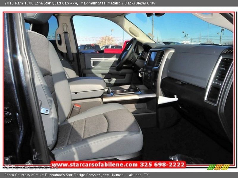 Maximum Steel Metallic / Black/Diesel Gray 2013 Ram 1500 Lone Star Quad Cab 4x4