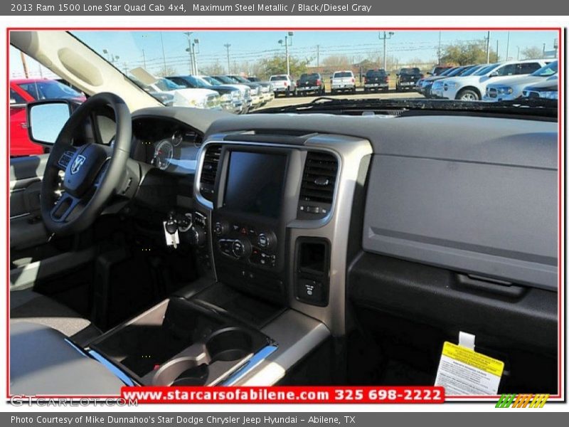 Maximum Steel Metallic / Black/Diesel Gray 2013 Ram 1500 Lone Star Quad Cab 4x4
