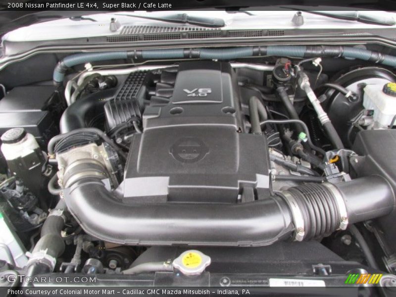 Super Black / Cafe Latte 2008 Nissan Pathfinder LE 4x4