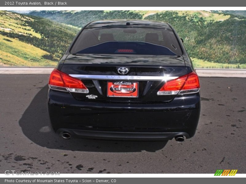 Black / Black 2012 Toyota Avalon