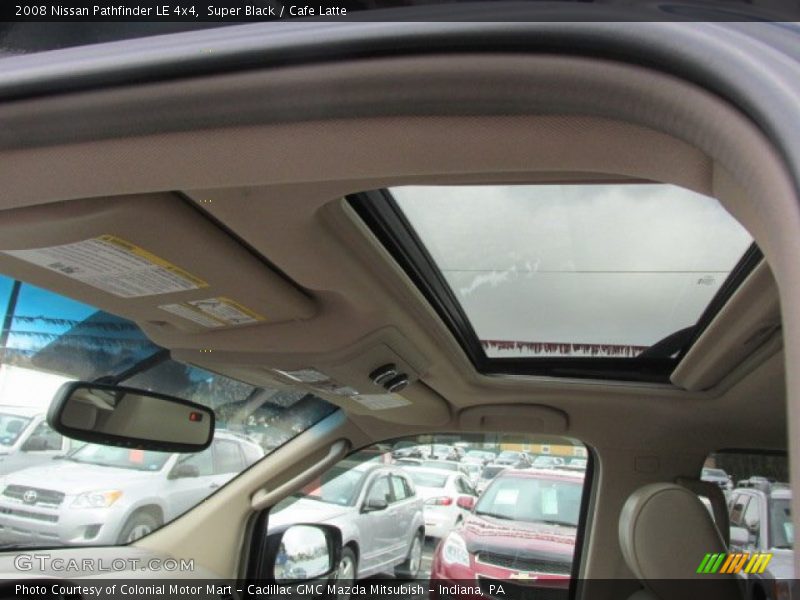 Super Black / Cafe Latte 2008 Nissan Pathfinder LE 4x4