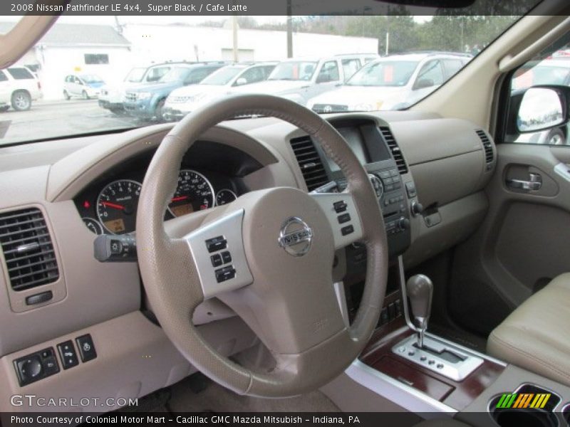 Super Black / Cafe Latte 2008 Nissan Pathfinder LE 4x4