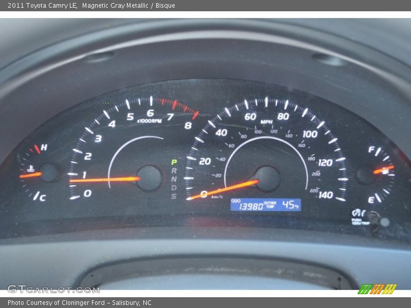 Magnetic Gray Metallic / Bisque 2011 Toyota Camry LE