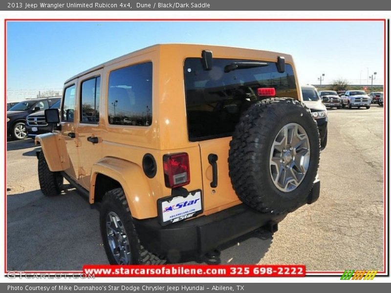Dune / Black/Dark Saddle 2013 Jeep Wrangler Unlimited Rubicon 4x4
