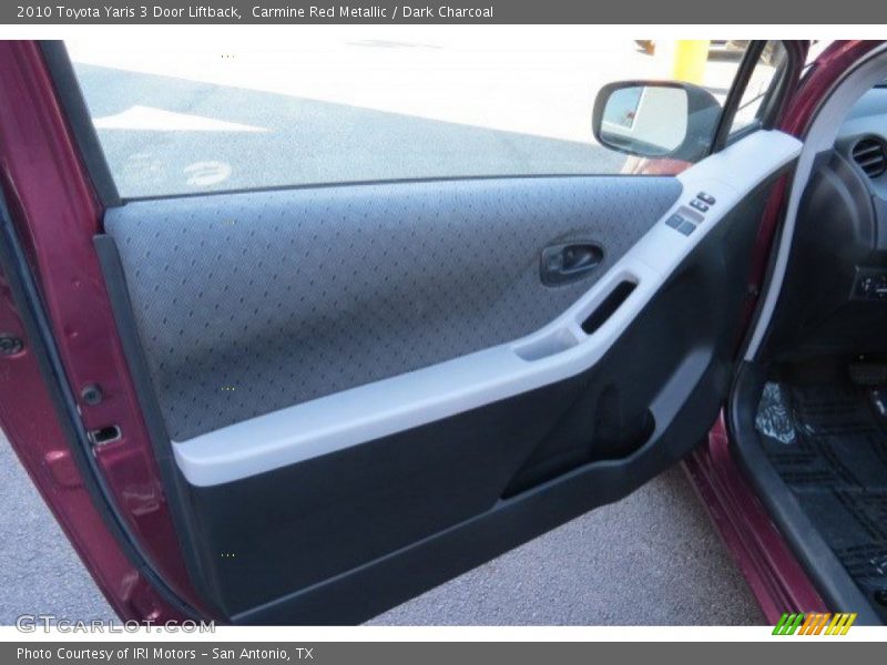 Carmine Red Metallic / Dark Charcoal 2010 Toyota Yaris 3 Door Liftback