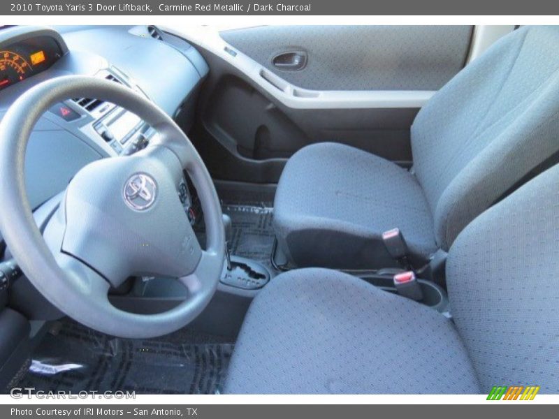 Carmine Red Metallic / Dark Charcoal 2010 Toyota Yaris 3 Door Liftback