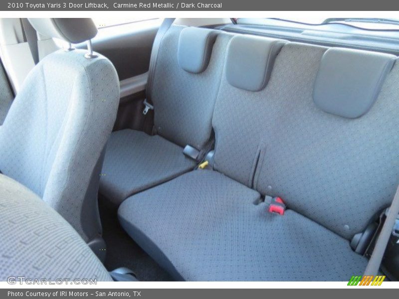 Carmine Red Metallic / Dark Charcoal 2010 Toyota Yaris 3 Door Liftback