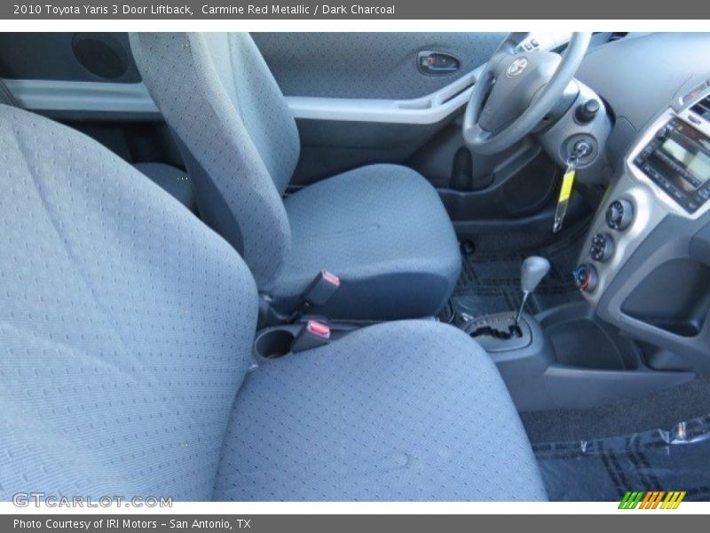 Carmine Red Metallic / Dark Charcoal 2010 Toyota Yaris 3 Door Liftback