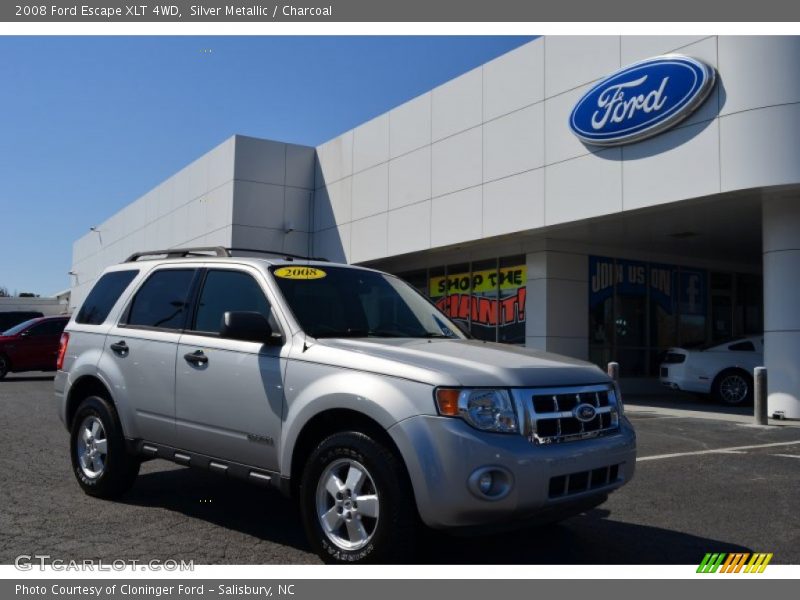 Silver Metallic / Charcoal 2008 Ford Escape XLT 4WD