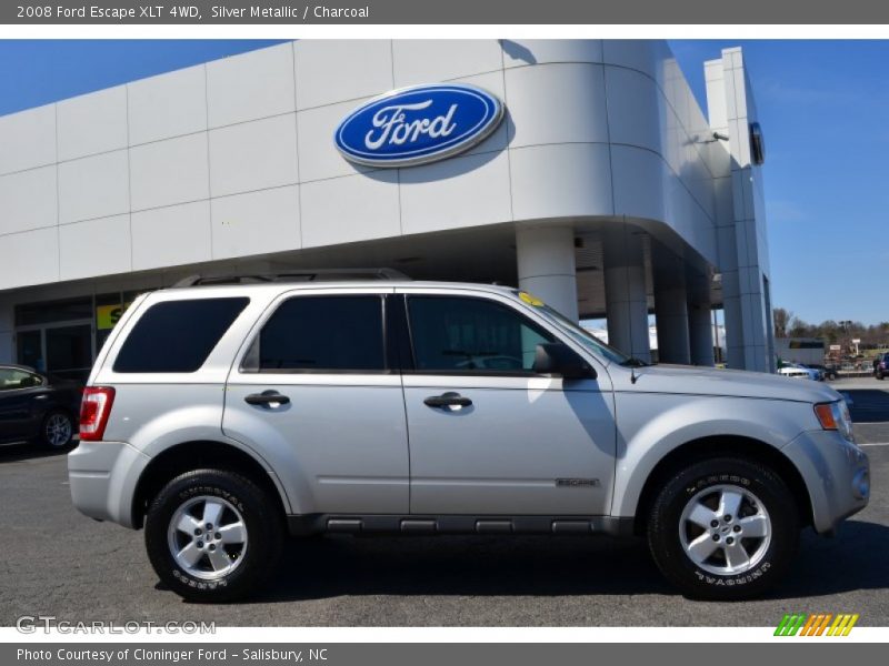 Silver Metallic / Charcoal 2008 Ford Escape XLT 4WD
