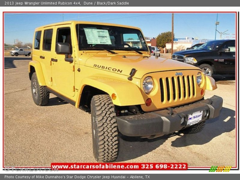 Dune / Black/Dark Saddle 2013 Jeep Wrangler Unlimited Rubicon 4x4