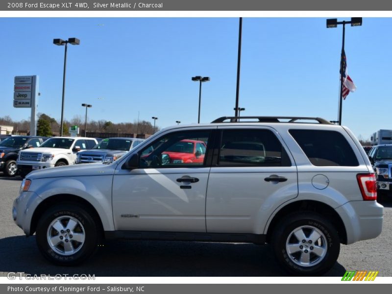 Silver Metallic / Charcoal 2008 Ford Escape XLT 4WD