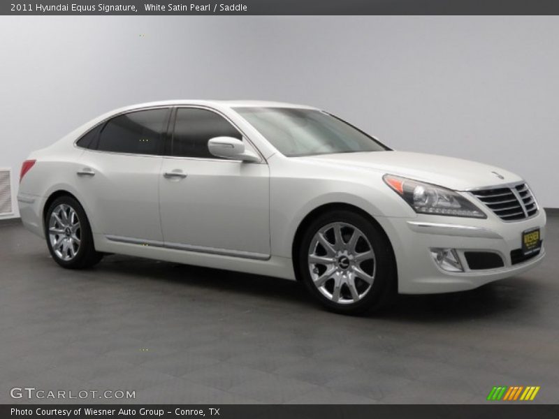 White Satin Pearl / Saddle 2011 Hyundai Equus Signature