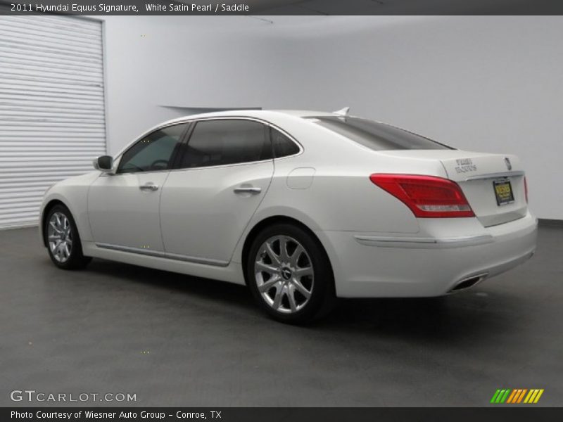 White Satin Pearl / Saddle 2011 Hyundai Equus Signature