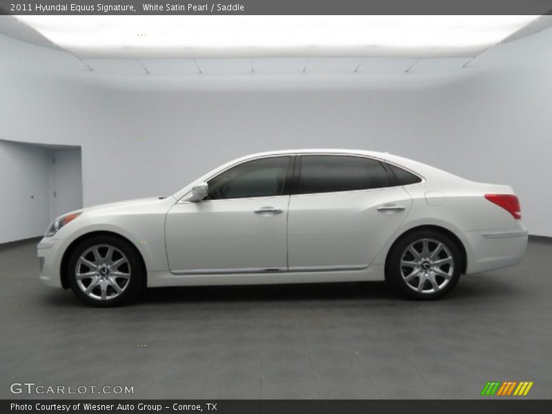 White Satin Pearl / Saddle 2011 Hyundai Equus Signature