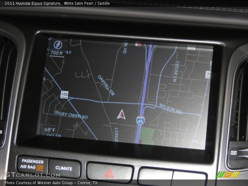 White Satin Pearl / Saddle 2011 Hyundai Equus Signature