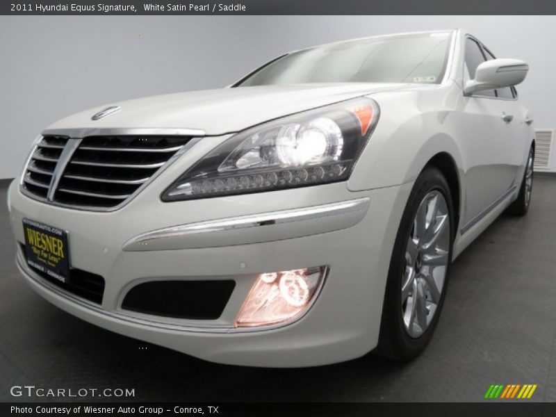 White Satin Pearl / Saddle 2011 Hyundai Equus Signature