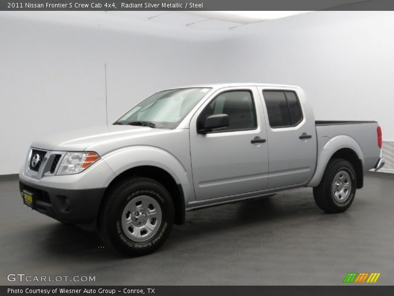 Radiant Silver Metallic / Steel 2011 Nissan Frontier S Crew Cab 4x4