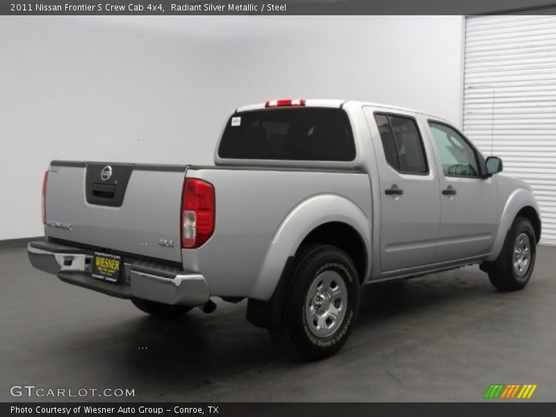 Radiant Silver Metallic / Steel 2011 Nissan Frontier S Crew Cab 4x4