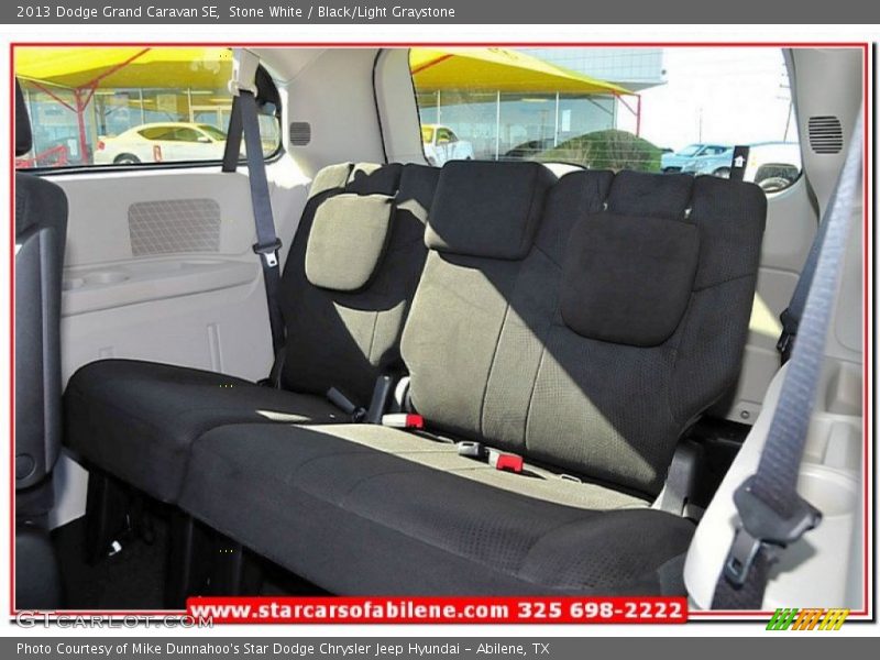 Stone White / Black/Light Graystone 2013 Dodge Grand Caravan SE